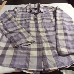 Marmot Women Large Long Sleeve Shirt with Pockets and Button-Up Closure Western